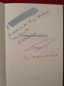 A ******, fondateur du Lys Ardent, imputrescible, fidèlement, Philippe de Villiers.